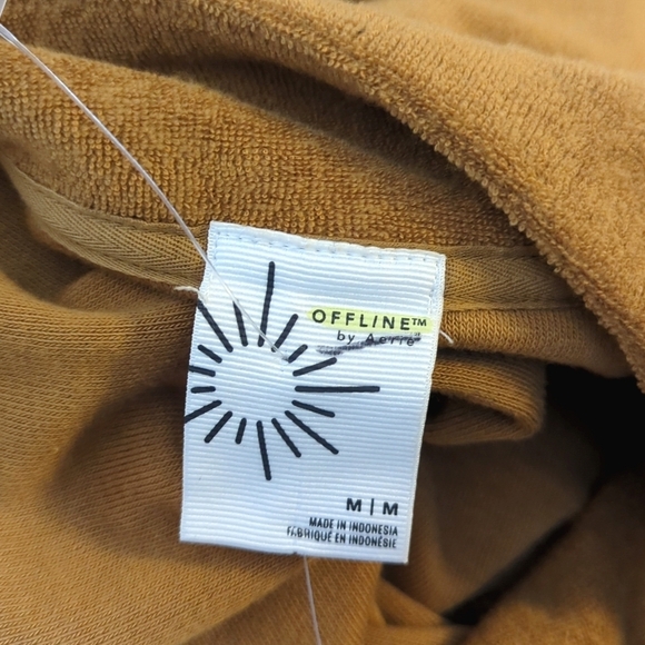 Aerie Offline Summer Lights Quarter Zip Oversized Terry Sweatshirt NWOT M - Picture 10 of 14